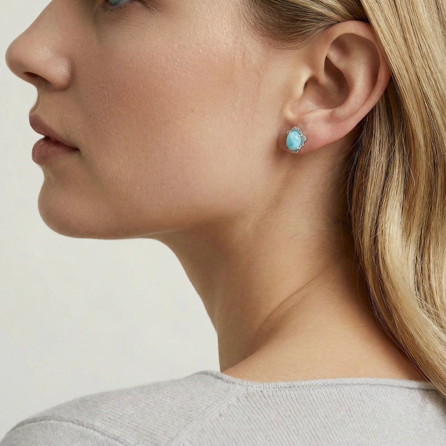 Larimar Dreams Studs