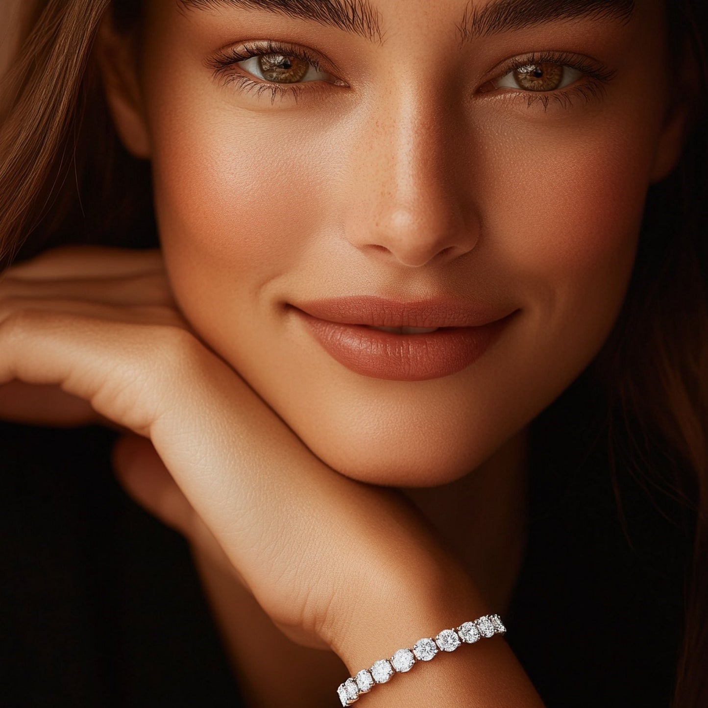 Lab Grown Round Diamond Tennis Bracelet in 14k White Gold (8 cctw F/G VS2/SI1)