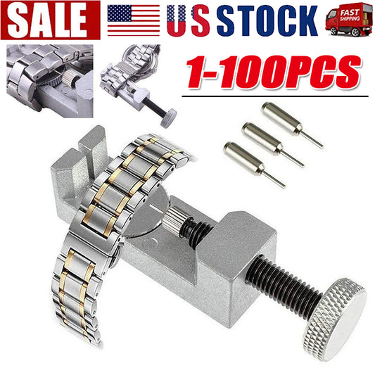 Metal Adjustable Watch Band Strap Bracelet Link Pin Remover Repair Tool Kit LOT