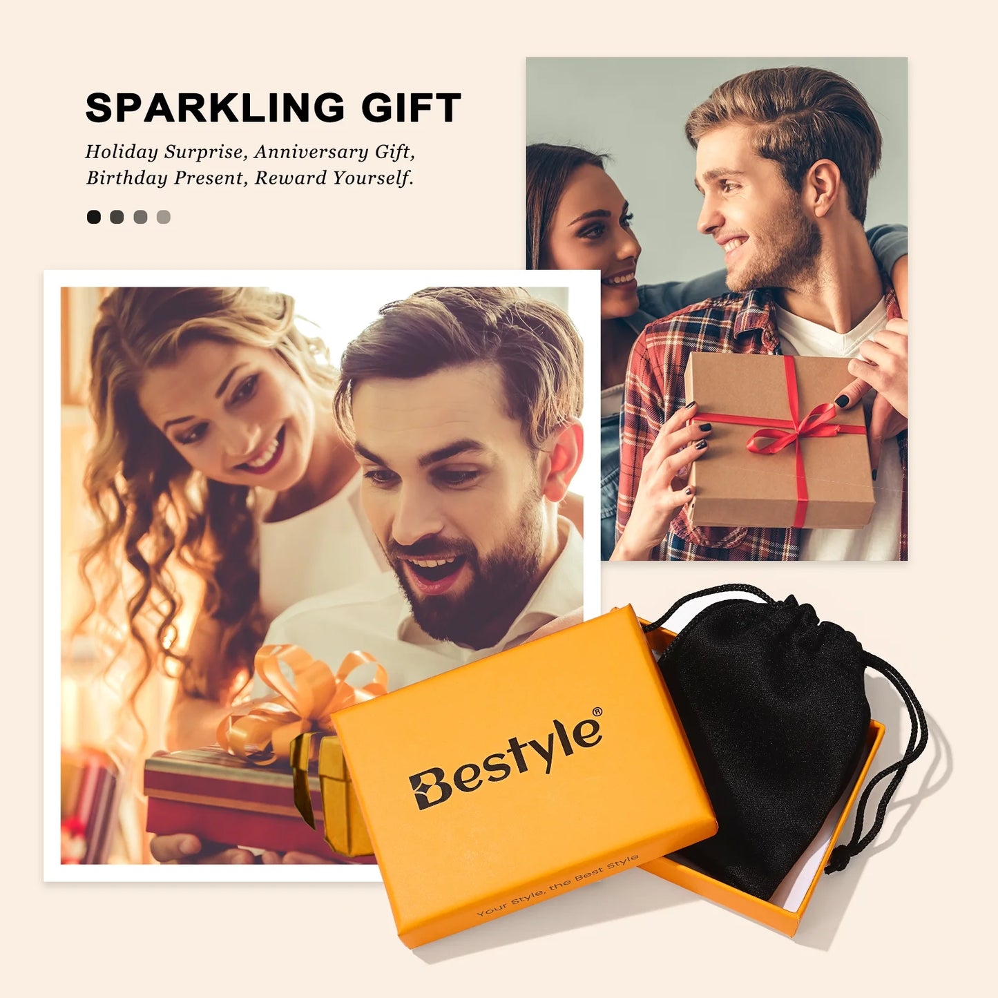 Braided Leather Bracelet for Men Stainless Steel ID Tag Bracelet Wristband Jewelry Gifts for Father'S Day Birthday Christmas