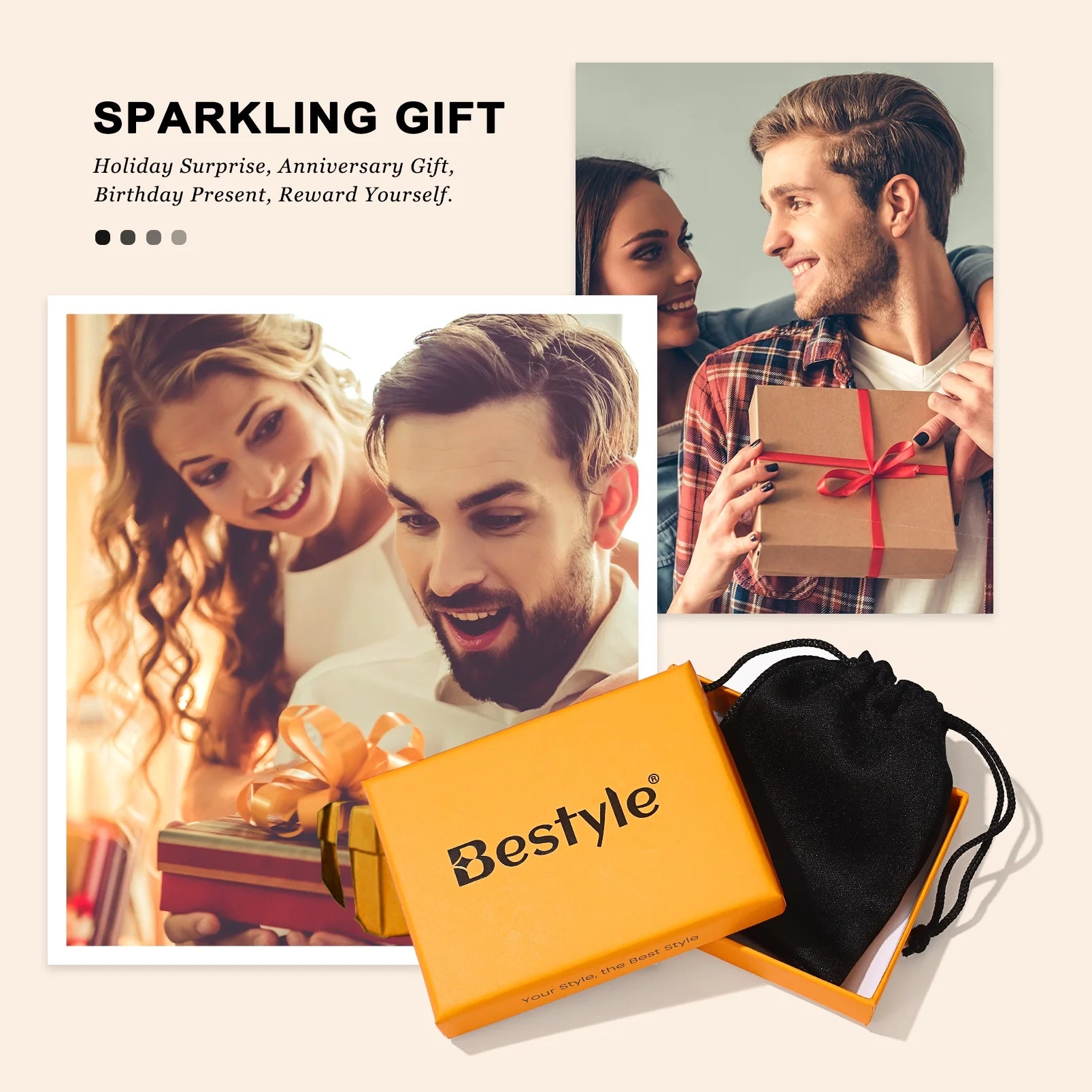 Braided Leather Bracelet for Men Stainless Steel ID Tag Bracelet Wristband Jewelry Gifts for Father'S Day Birthday Christmas