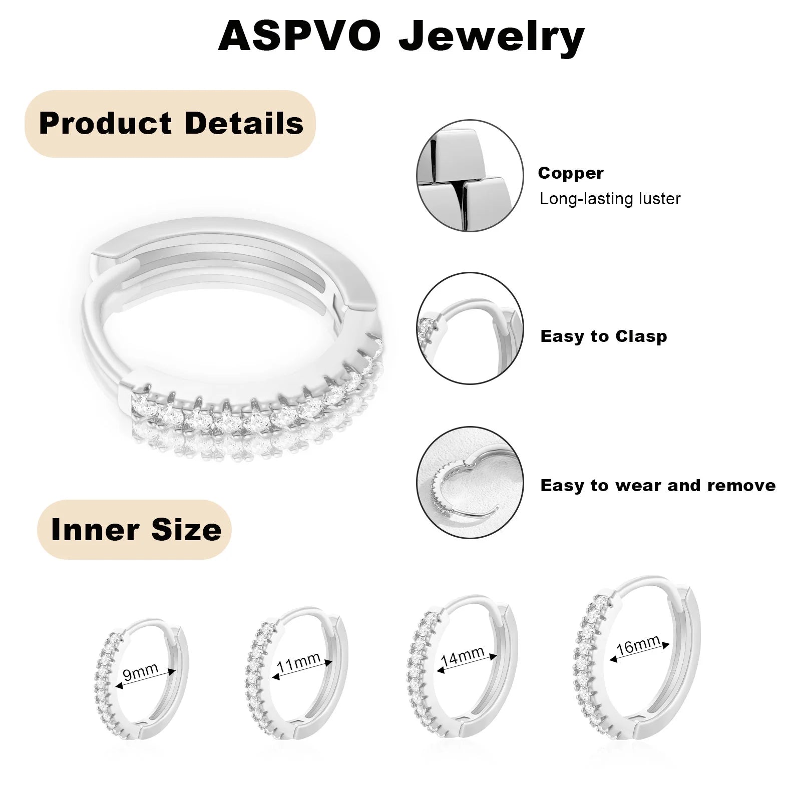 4 Pairs Silver Hoop Earrings for Women CZ Small Huggie Cartilage Post Hypoallergenic Earrings Set for Multiple Piercing Birthday Christmas Jewelry Gifts Teen Mom Wife Adults Stocking Stuffers