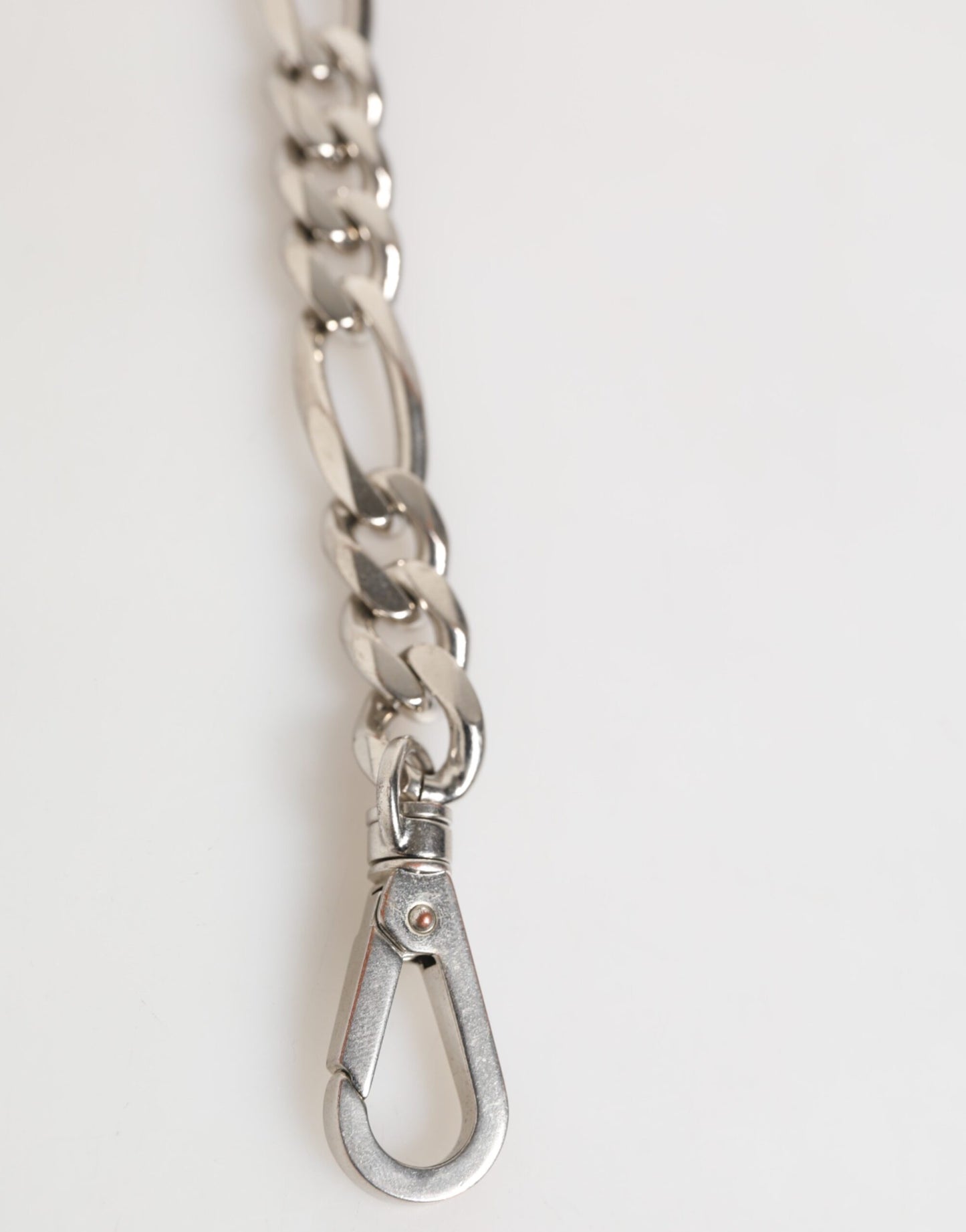 Silver Tone Brass Chain Lobster Clasp DG Logo Bracelet