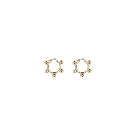 Gold Brass Earrings