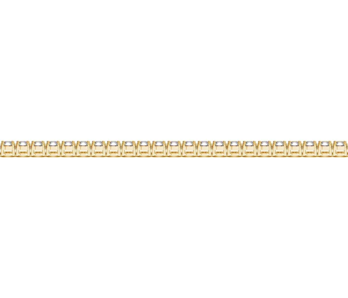 Lab Grown Round Diamond Tennis Bracelet in 14k Yellow Gold (2 cctw F/G  VS2/SI1)