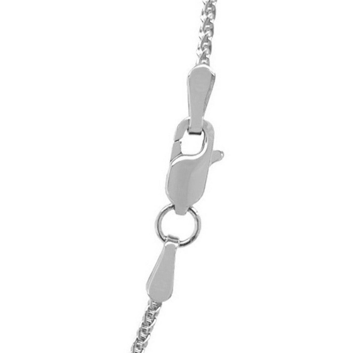 14k White Gold Round Wheat Chain (1.2 mm)