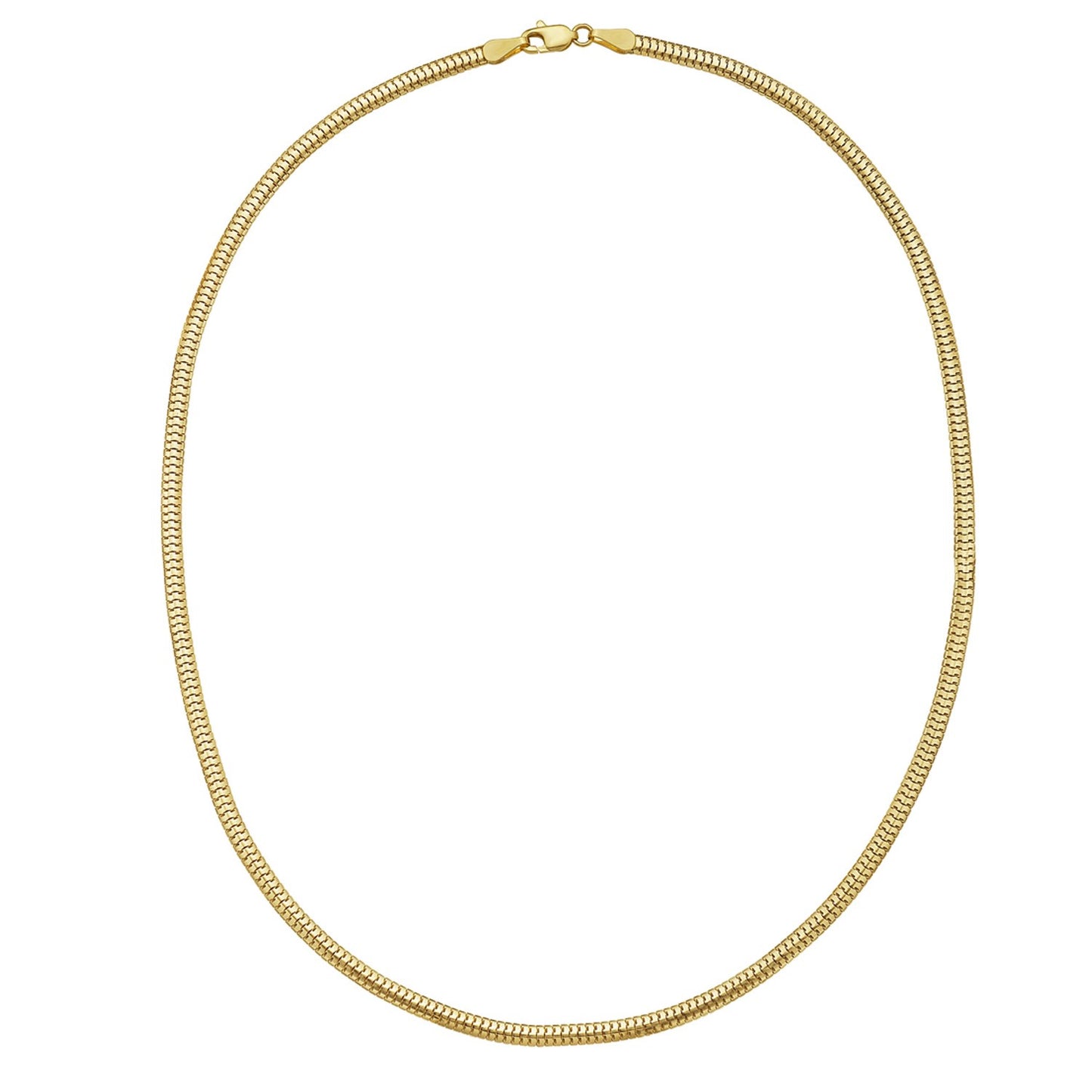 14K Yellow Gold Lite Oval Snake Chain (3.30 mm)