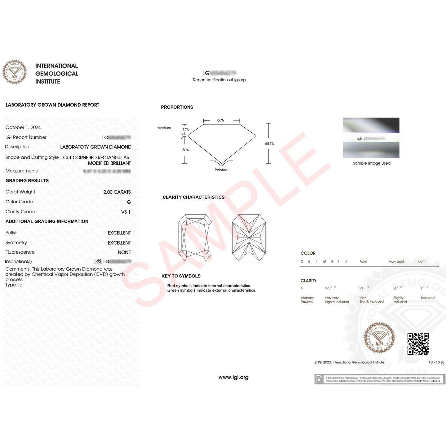 2 Carat Radiant Lab Grown IGI G/VS1 Diamond Solitaire Ring in 10K Yellow Gold