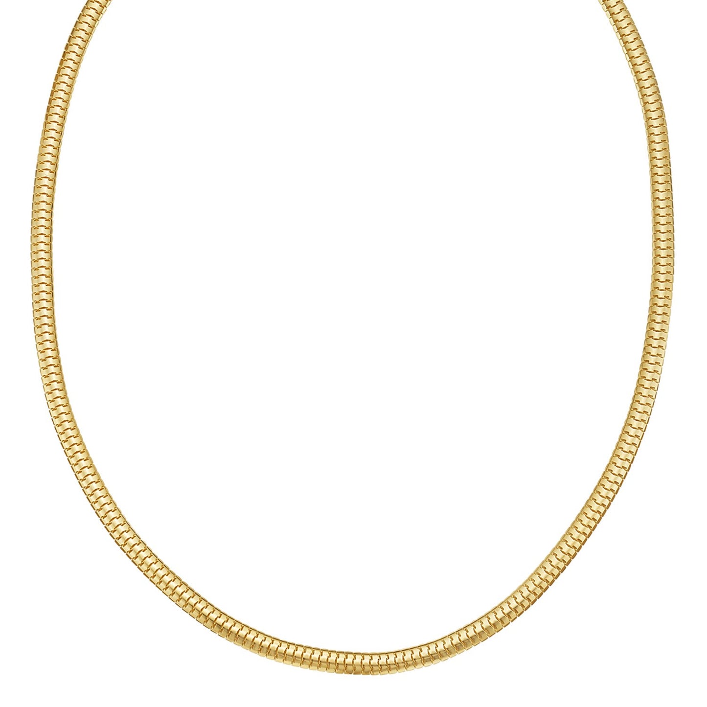 14K Yellow Gold Lite Oval Snake Chain (4.50 mm)