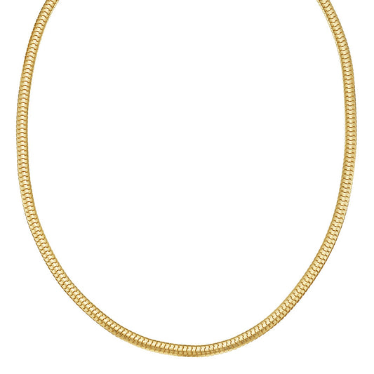 14K Yellow Gold Lite Oval Snake Chain (4.50 mm)