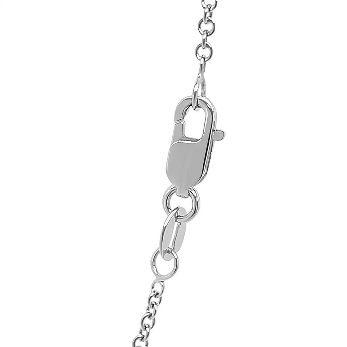 14k White Gold Round Cable Link Chain (1.50 mm)