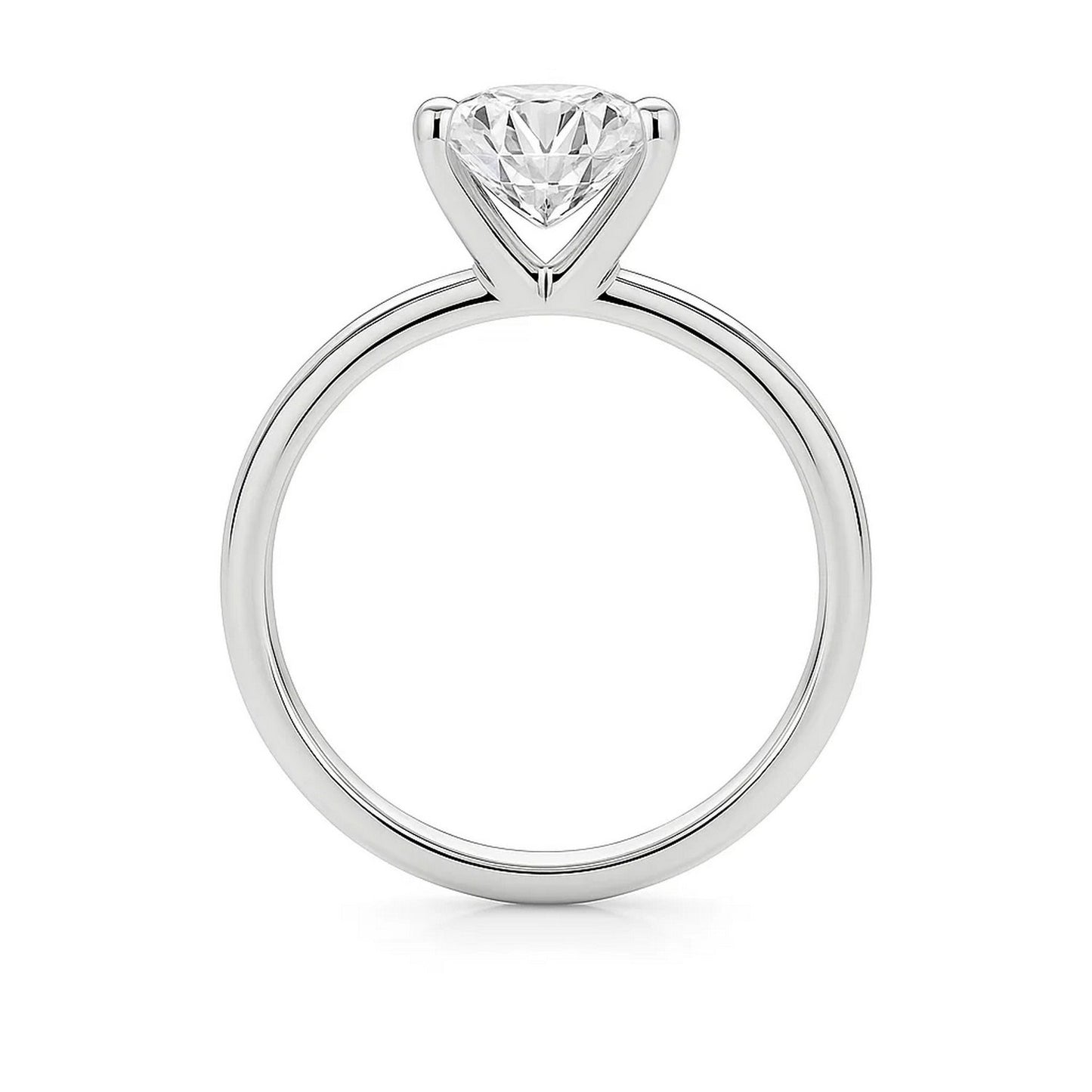 2 Carat Princess Lab Grown IGI G/VS1 Diamond Solitaire Ring in 14K White Gold