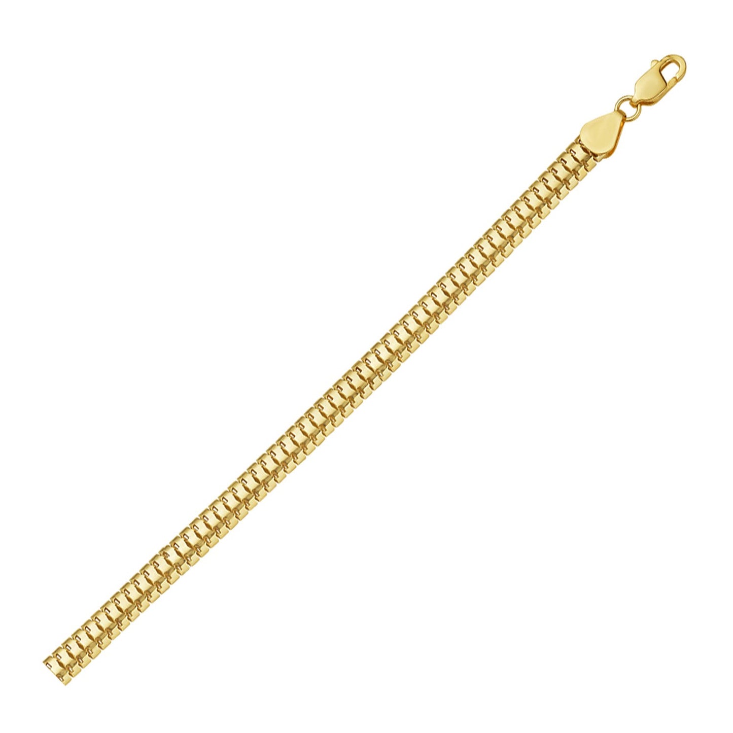 14K Yellow Gold Lite Oval Snake Chain (6.50 mm)