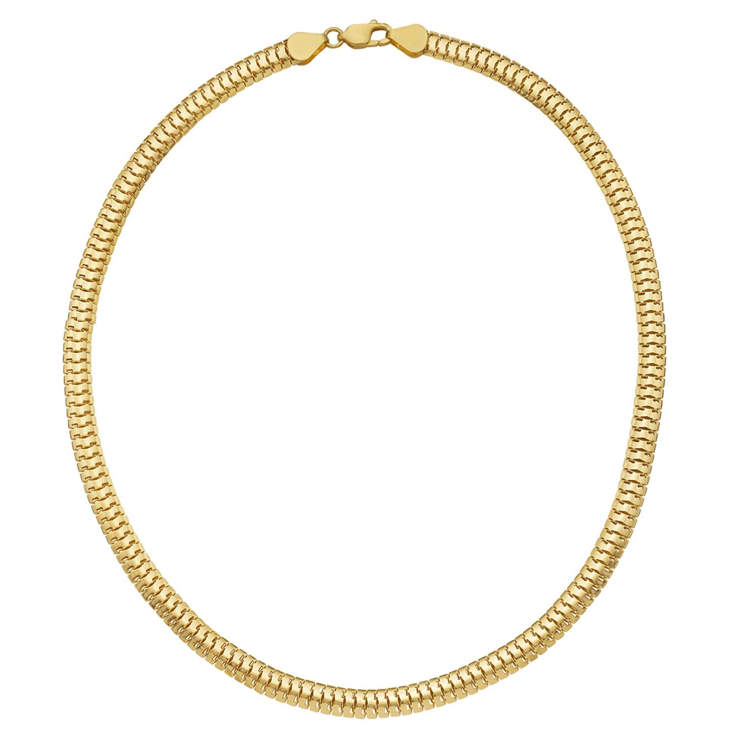 14K Yellow Gold Lite Oval Snake Chain (6.50 mm)
