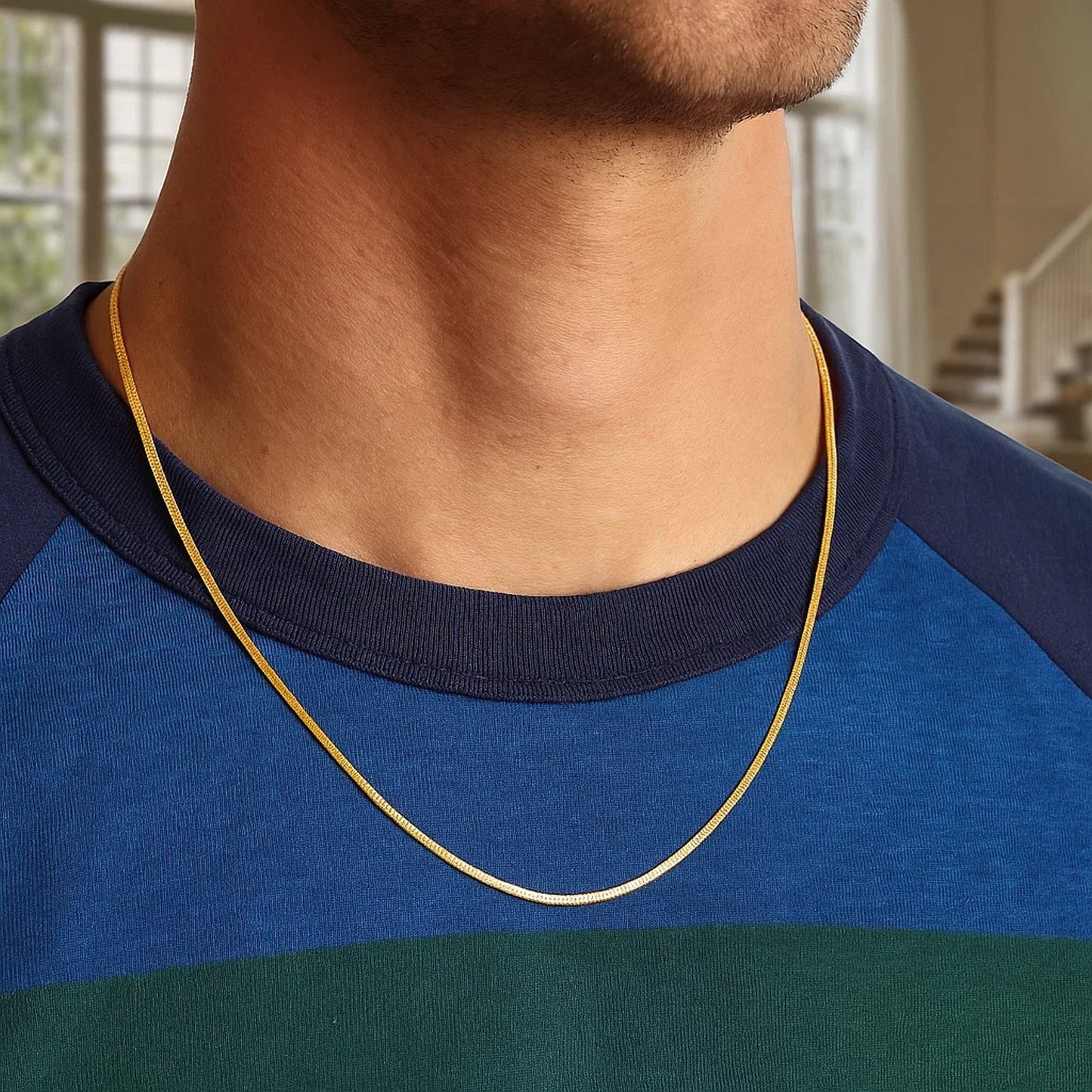 14k Yellow Gold Super Flex Herringbone Chain (1.50 mm)