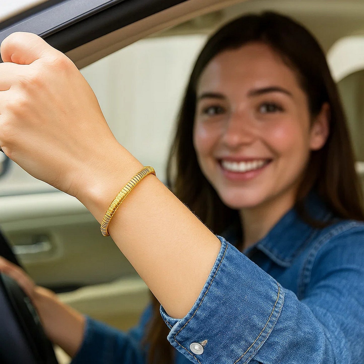 14K Yellow Gold Tubogas Bracelet (5.00 mm)