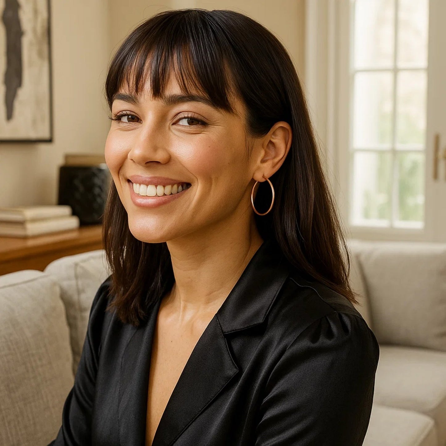 Classic Hoop Earrings in 14K Rose Gold (2x40 mm)