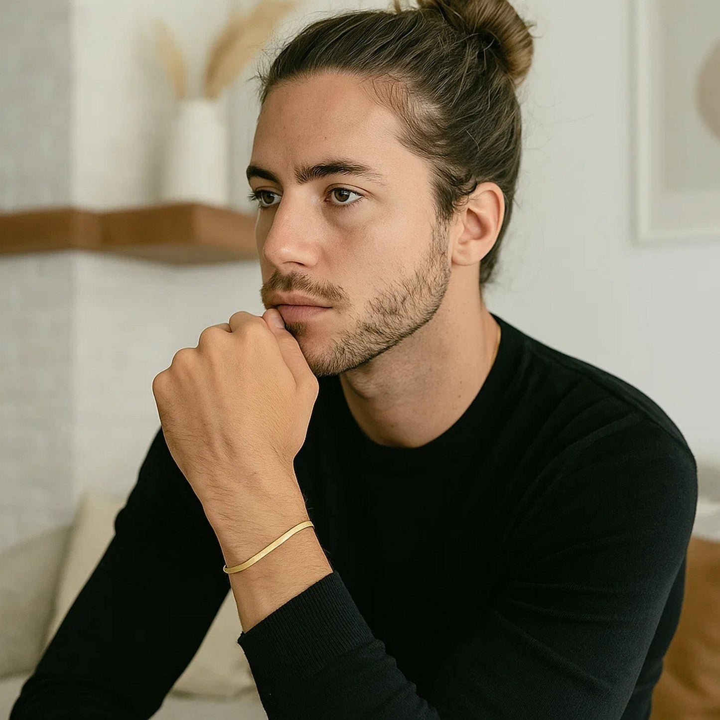 14k Yellow Gold Super Flex Herringbone Bracelet (1.50 mm)