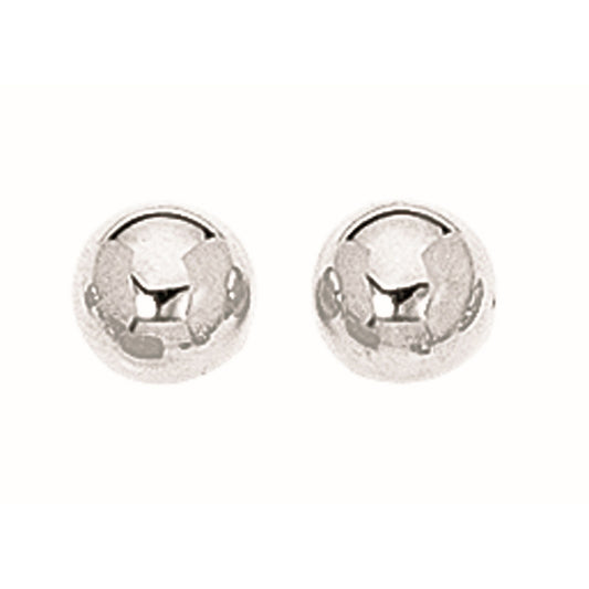Sterling Silver Ball Stud Earrings (8.00 mm)