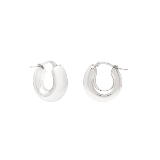 Sterling Silver Small Graduated Hoop Earrings
