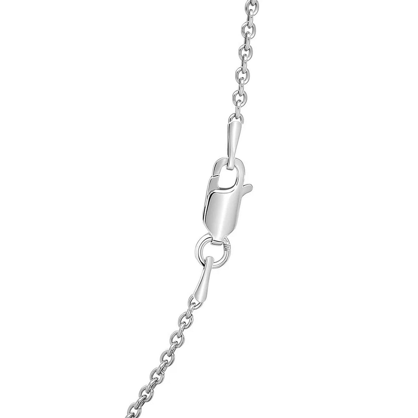 Sterling Silver Rhodium Plated Round Cable Chain (1.80 mm)