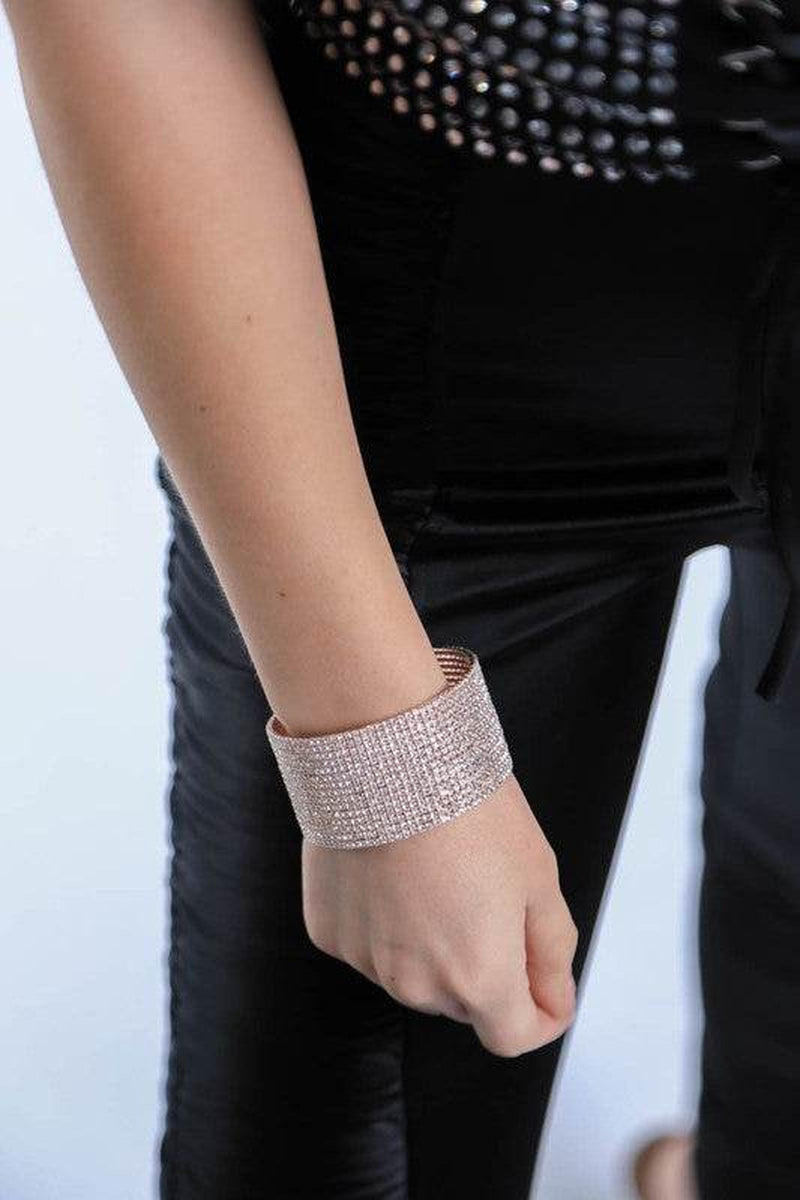 SPARKLY RHINESTONE CUFF BRACELET