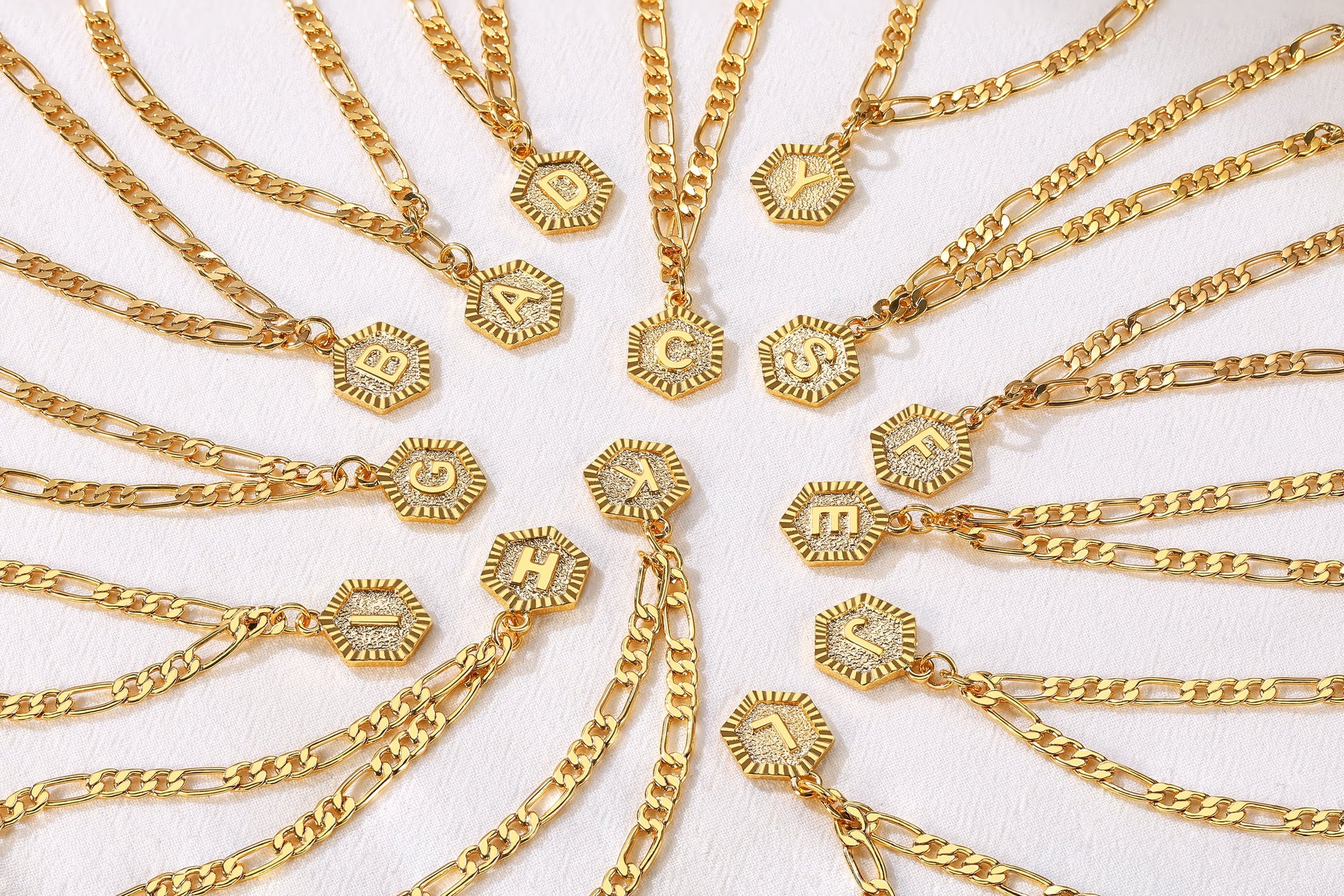 14K Gold Plated Initial Ankle Bracelets for Women with Letter K Figaro Cuban Link Anklet Jewelry Gift