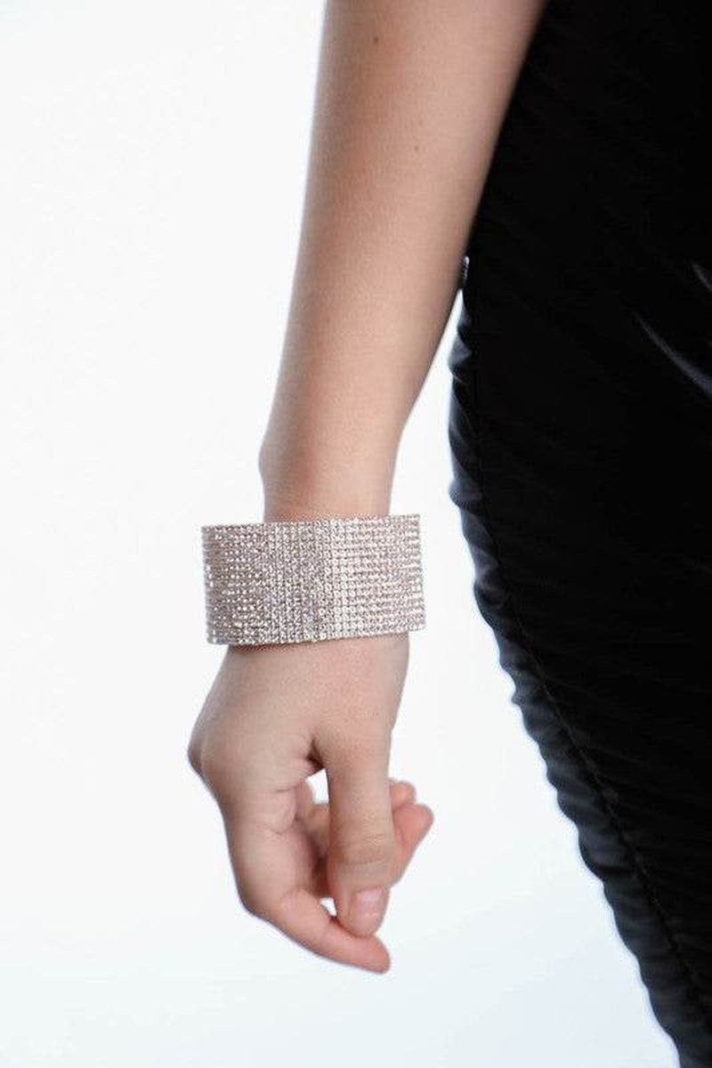 SPARKLY RHINESTONE CUFF BRACELET